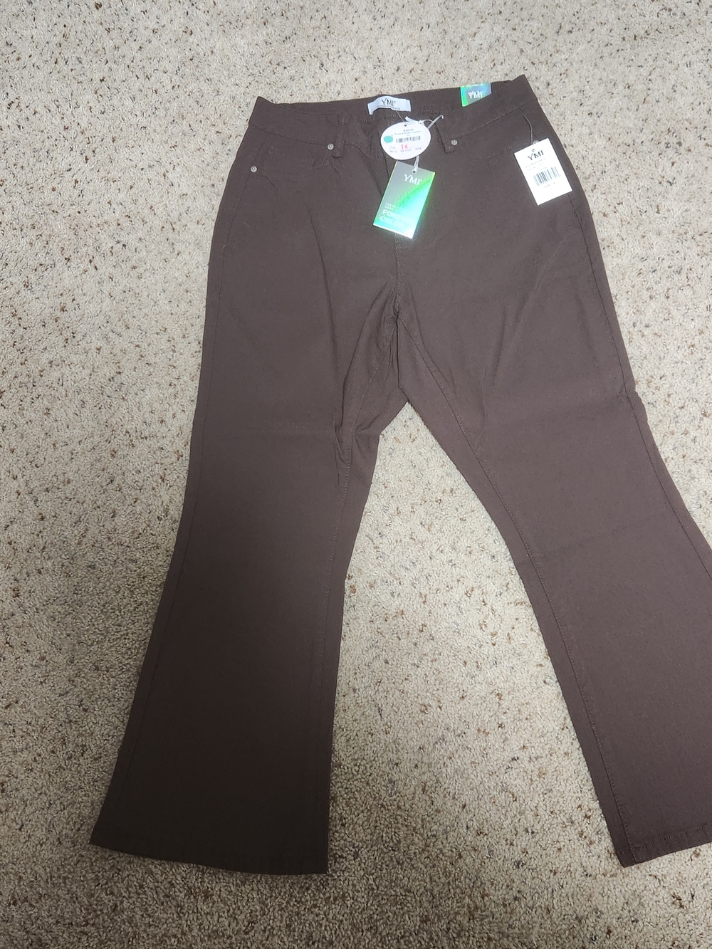 YMI Brown Boot Cut Stretch Pants